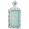 Colgante de Agua Azul de Jadeíta Natural con Incrustaciones de Plata 925 - Imagen 6