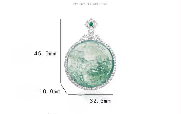 Dije Aqua Azul Jadeite - Paisaje - Imagen 8