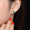 Aretes de Jade Imperial con Plata 925 - Diseño Peras - Imagen 5