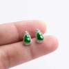 Aretes de Jade Imperial con Plata 925 - Diseño Peras - Imagen 4