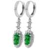 Aretes de Jadeite Imperial Diseño Hoja de la Buena Suerte - Imagen 6