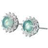 Elegantes Aretes de Jadeite Hielo Aqua - Imagen 2