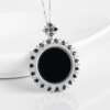 Dije de Jade Negro con Diseño de Sol</strong> - Imagen 6
