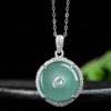 Dije de Jadeite Hielo Diseño Dona con Plata 925 y Cristales de Zirconia - Imagen 4