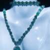 Collar de Jade Princesa Hielo – Azul, Rosado y Verde – Con Dije del Universo 🌍✨ - Imagen 5