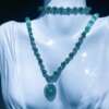 Collar de Jade Princesa Hielo – Azul, Rosado y Verde – Con Dije del Universo 🌍✨ - Imagen 7