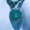 Collar de Jade Princesa Hielo – Azul, Rosado y Verde – Con Dije del Universo 🌍✨ - Imagen 9