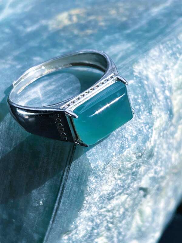 💍 Anillo de Jade Azul Agua & Plata 925 – “Mar en tus Manos” - Imagen 20