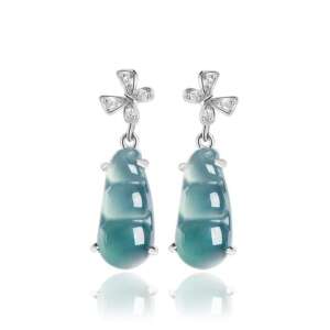 Aretes "Alma de Hielo Azul"