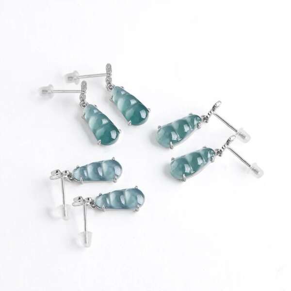 Aretes "Alma de Hielo Azul" - Imagen 4