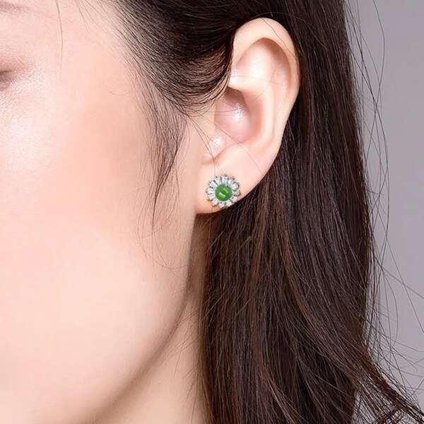 💎 Aretes "Emperatriz de Jade" - Imagen 4
