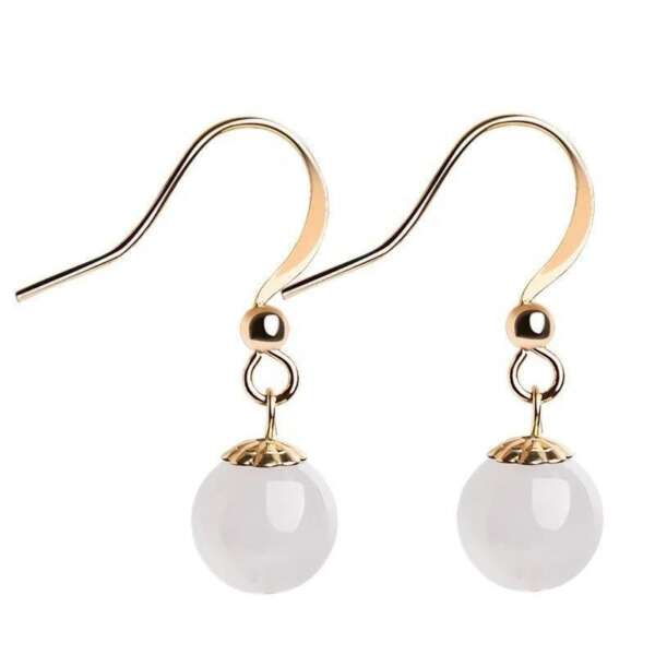 ✨ Aretes “Luz Serena” de Jade Blanco y Plata 925 - Imagen 2