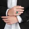 💍 Anillo de Jade Azul Agua & Plata 925 – “Mar en tus Manos” - Imagen 4
