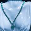 Collar de Jade Princesa Hielo – Azul, Rosado y Verde – Con Dije del Universo 🌍✨ - Imagen 2