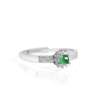 💍 Anillo de Compromiso de Jade Imperial y Plata 925 - Imagen 2